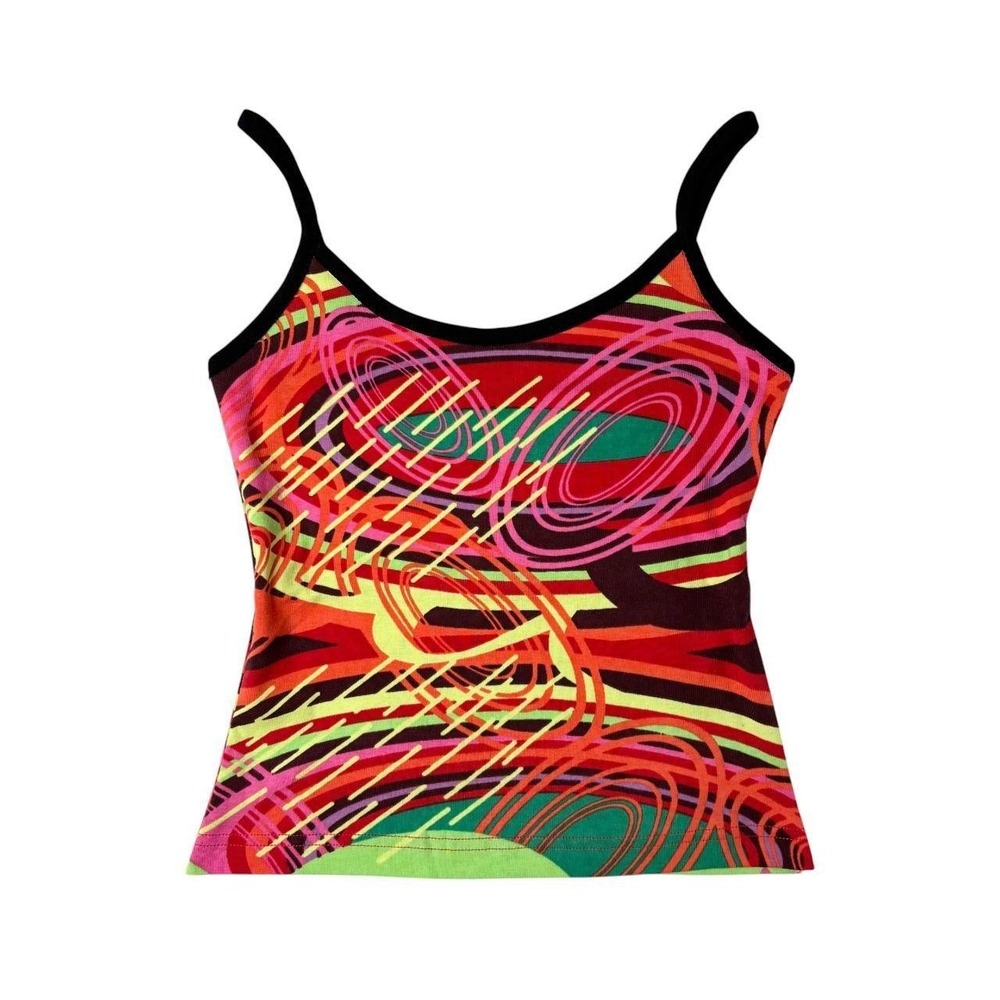abstract graphic tank top